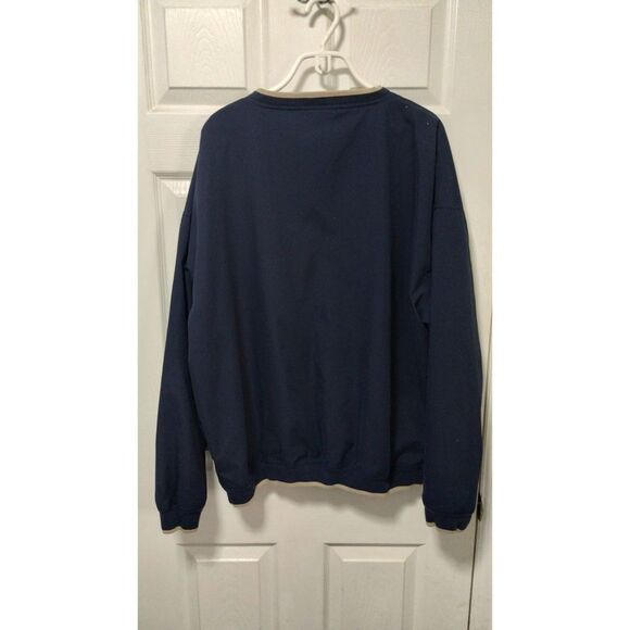 Performance Outfitters Men's Dark Blue V-Neck Windbreaker XL - Picture 2 of 5